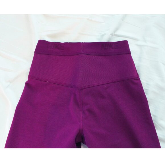 Nike Dri Fit Purple Mesh Leggings - Picture 3 of 4